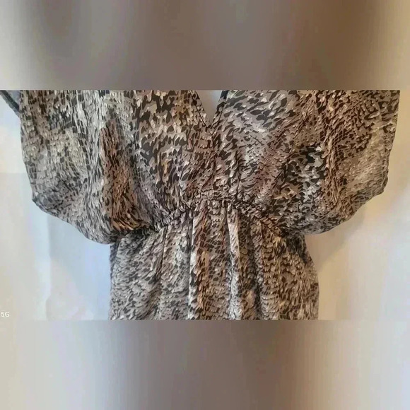 Marina Luna, snakeskin print, sheer top, size medium - Picture 3 of 9